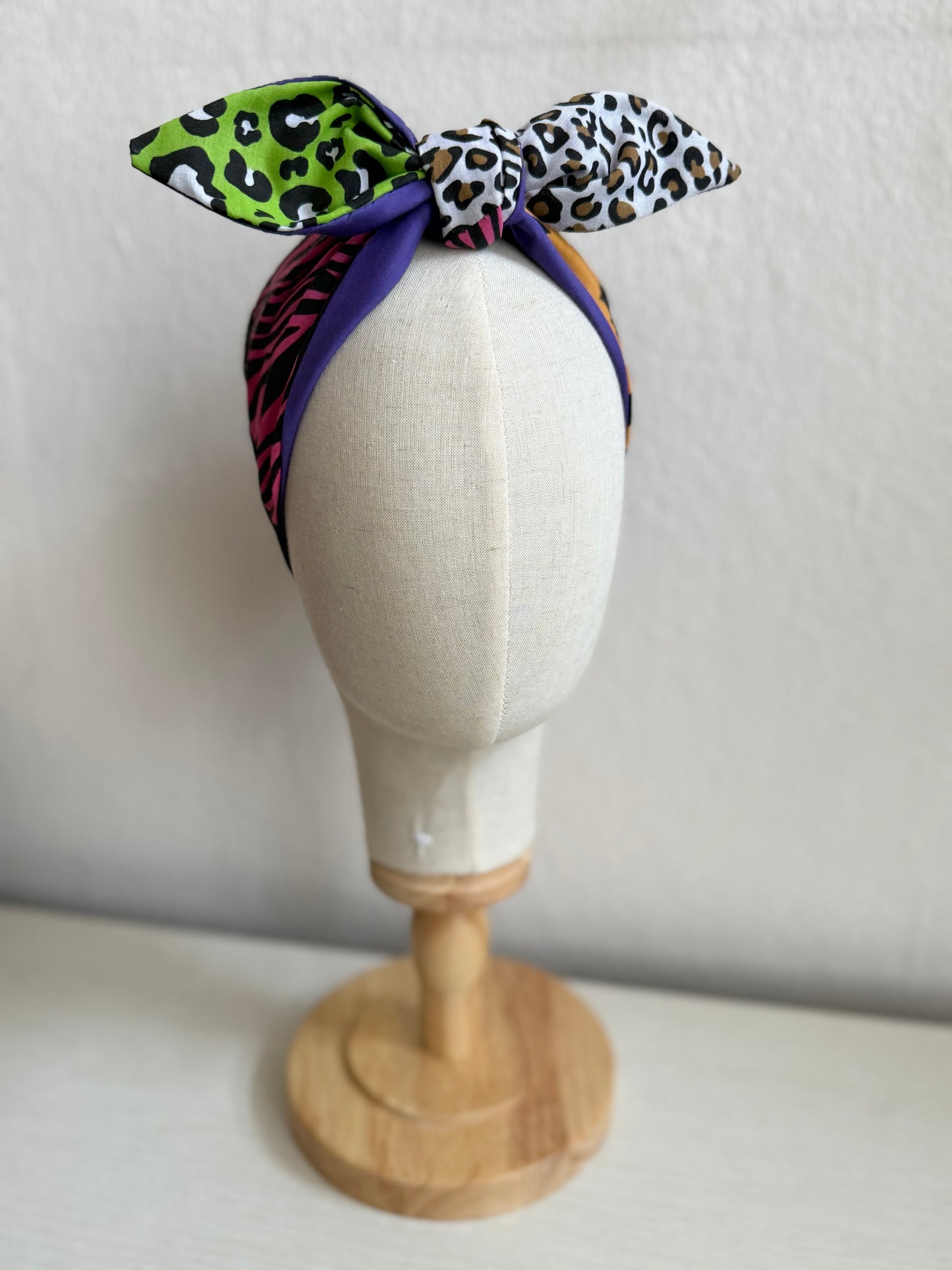 Patchwork Spooky Headscarf (self tie)