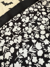 Load image into Gallery viewer, Gothic Halloween alternative fashion bat headscarf dark floral