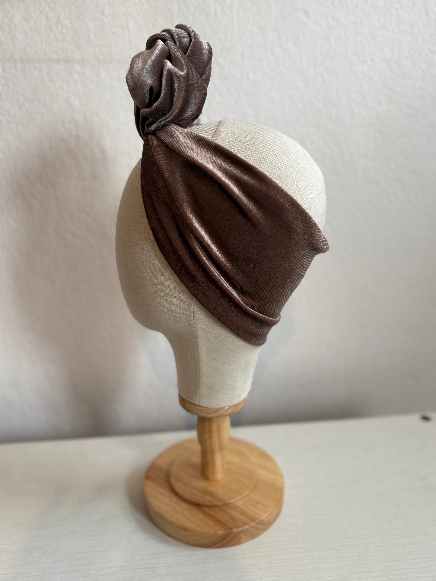 Vintage style handmade velvet headband
