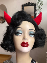 Load image into Gallery viewer, Red Velvet Devil Horns (Hair Clips)