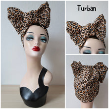 Load image into Gallery viewer, 1940s pre-knotted stretchy HUGE ‘Tilt’ Knot Headband Turban