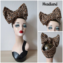Load image into Gallery viewer, 1940s pre-knotted stretchy HUGE ‘Tilt’ Knot Headband Turban