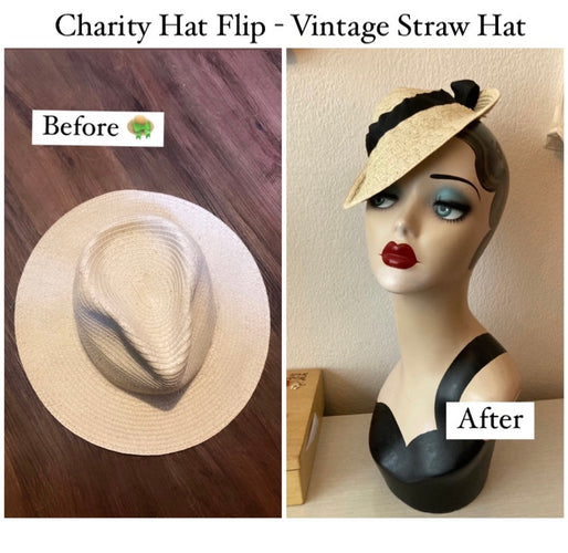 Charity Shop Flip - Vintage Straw Hat