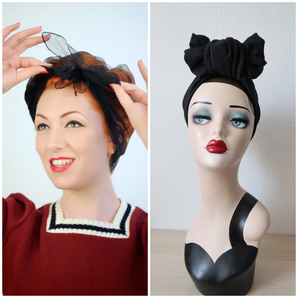 Vintage Hair Tutorial - Style with a 1940s Turban
