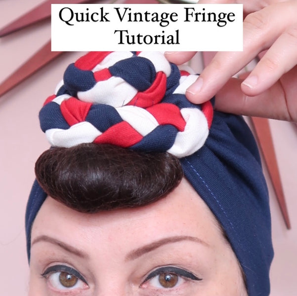 Watch My Vintage Hair Tutorial Video For A Quick Vintage Fringe.