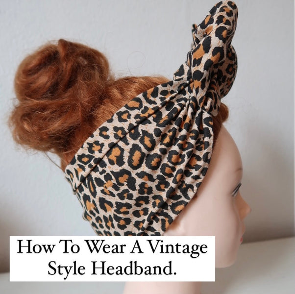 Vintage Hair Tutorial: How To Wear Your Hair With A Headband.