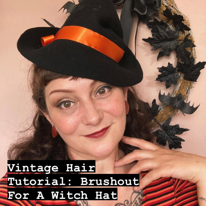 Creating A Hairstyle For A Vintage Witch Hat.