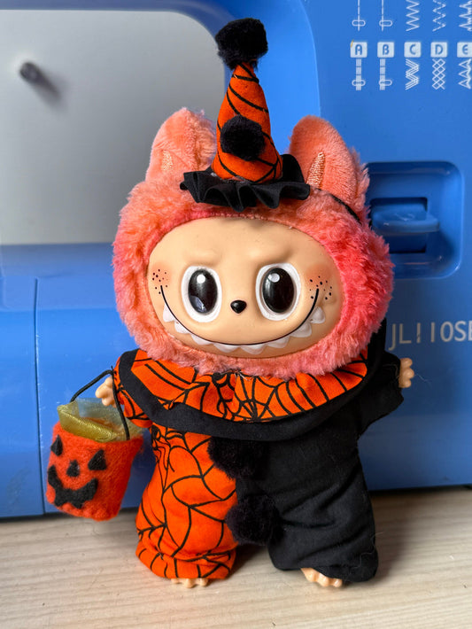 customising a spooky labubu 