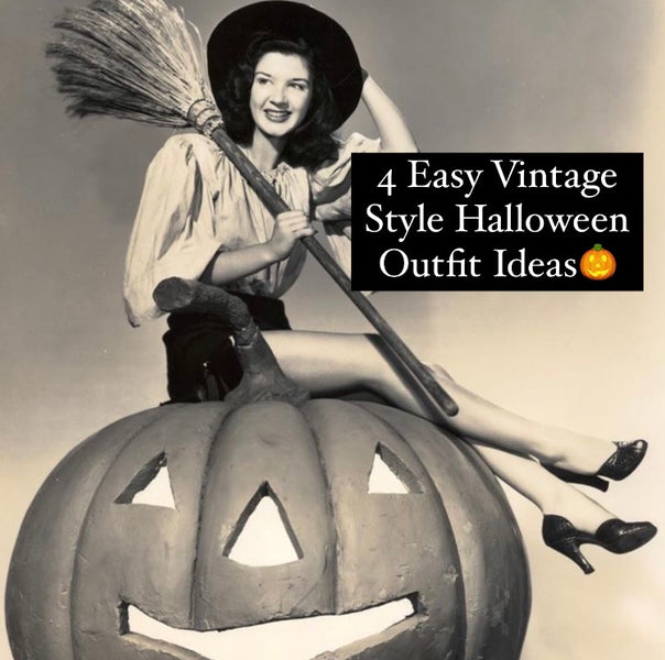 4 Easy Vintage Style Halloween Outfit Ideas🎃