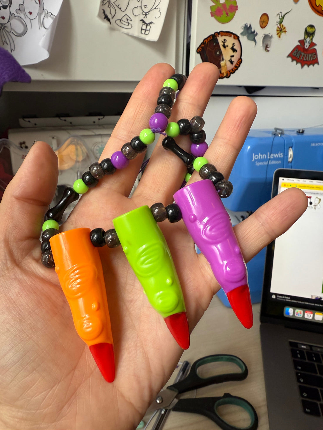 Creepy Crafting: Making Witch Finger Jewellery.