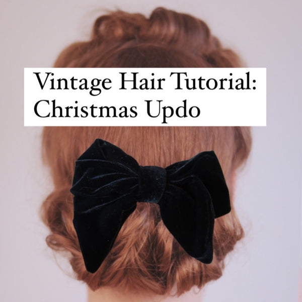 Christmas Updo Hair Tutorial