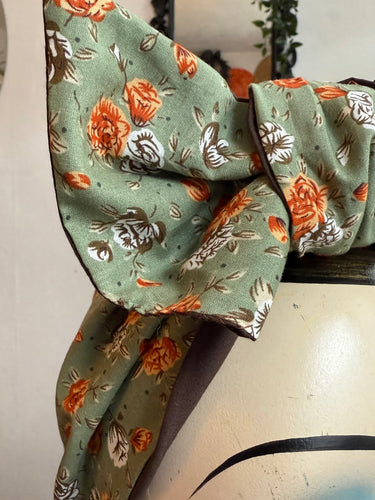 Floral vintage headscarf