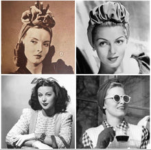 Load image into Gallery viewer, 1940s headscarves 