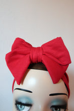 Load image into Gallery viewer, Vintage bow 1940s turban handmade