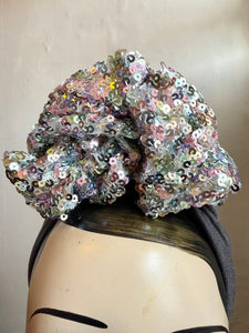 Vintage style sequin turban 