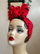 Load image into Gallery viewer, Red polka dot headband 