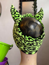 Load image into Gallery viewer, Halloween green leopard print devil horns
