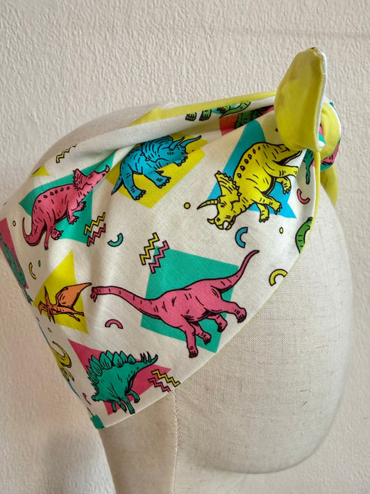 Dinosaur 90s headscarf 