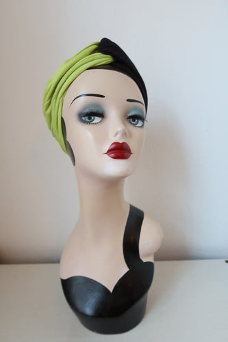 Chartreuse 1940s headband  