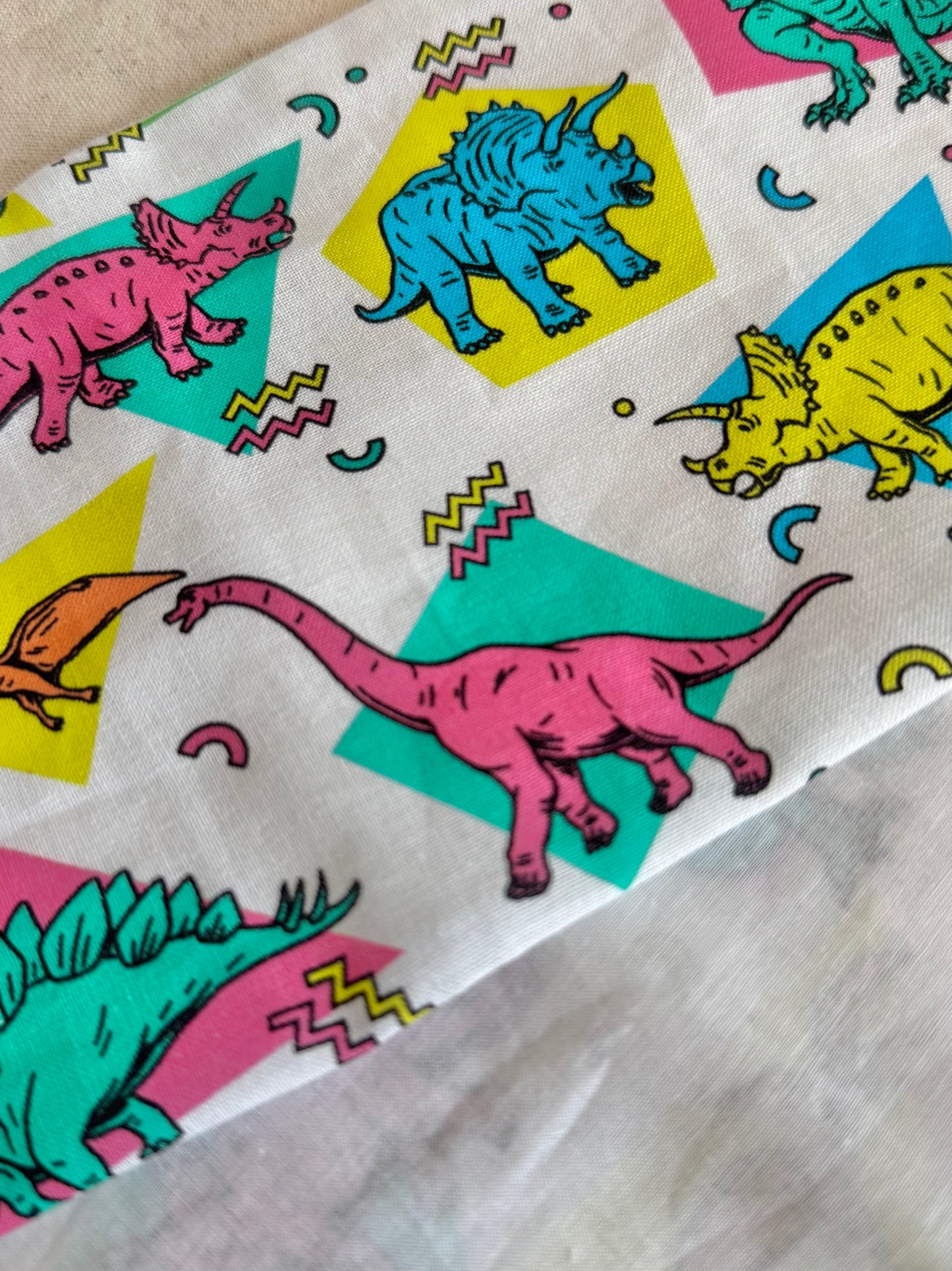 90s dinosaur print headscarf bandana