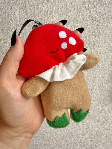 Cute mushroom cottagecore bag charm trinket 