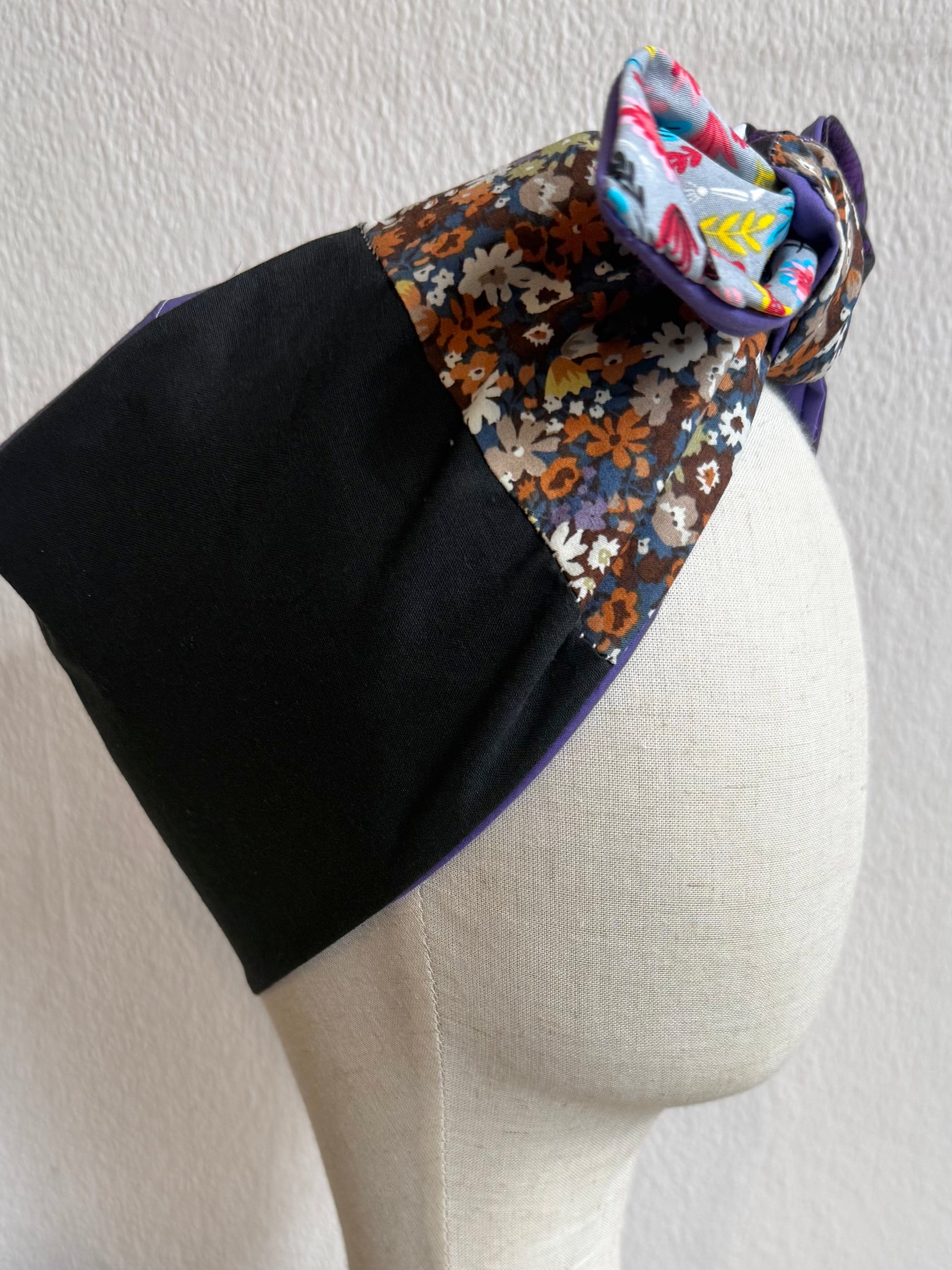 nostalgic 90s halloween summerween patchwork headscarf