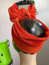 Load image into Gallery viewer, Orange Halloween autumn headband 