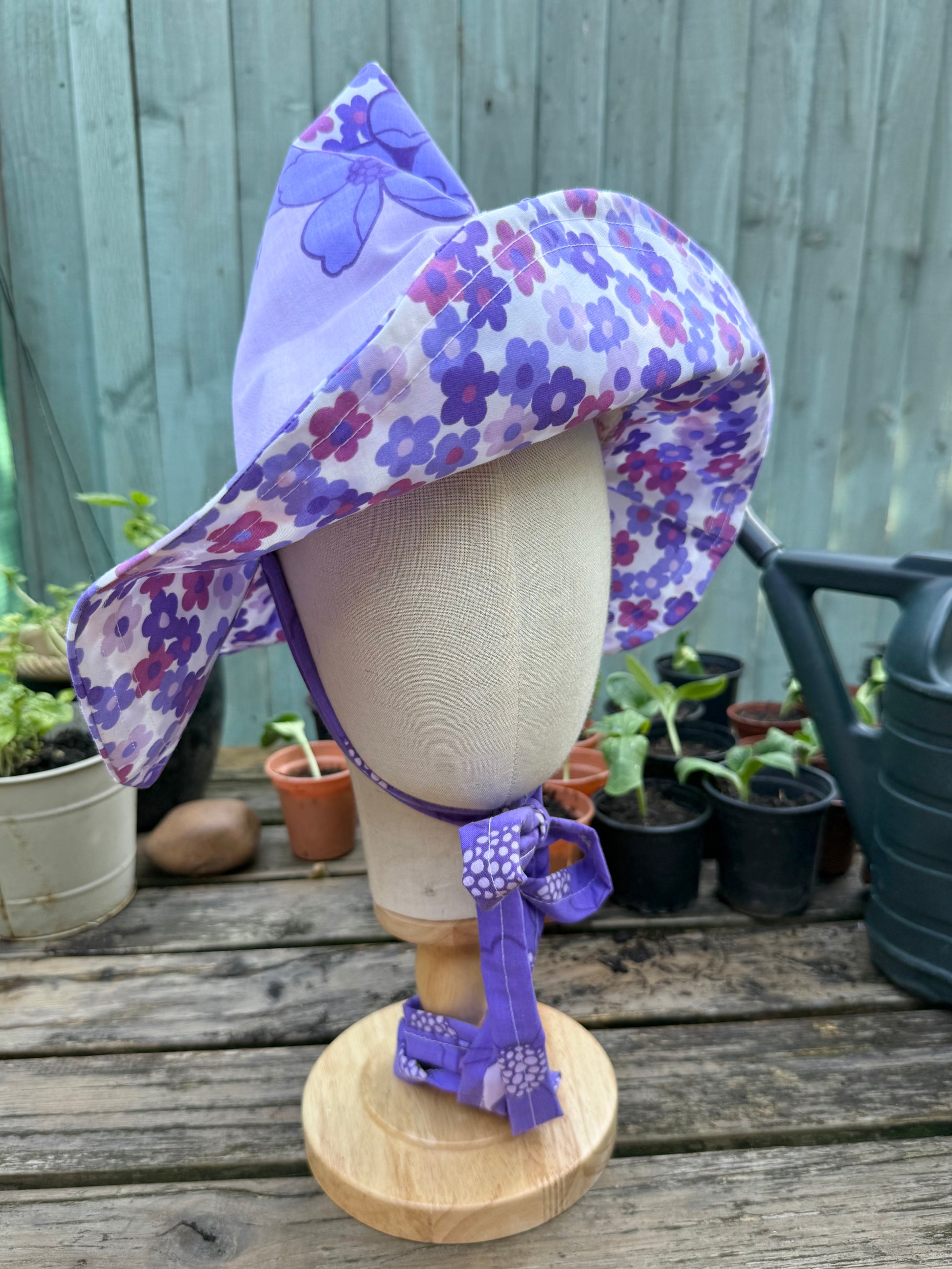 Retro floral vintage style garden witch hat practical magic