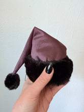 Load image into Gallery viewer, Alt fashion purple gothic Santa hat Fascinator hair accessory 