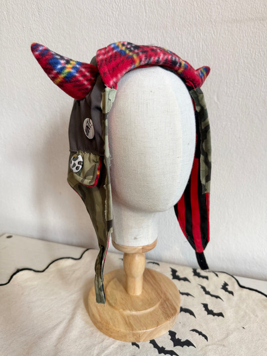 tank girl horned aviator hat 