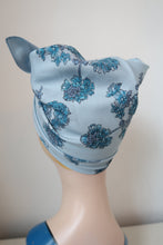 Load image into Gallery viewer, True Vintage Blue Floral Scarf
