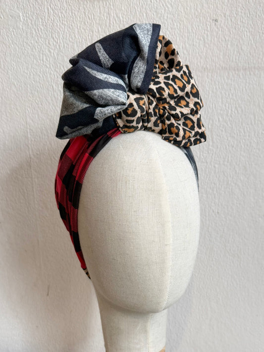 Punky Patchwork Pre-tied Headband