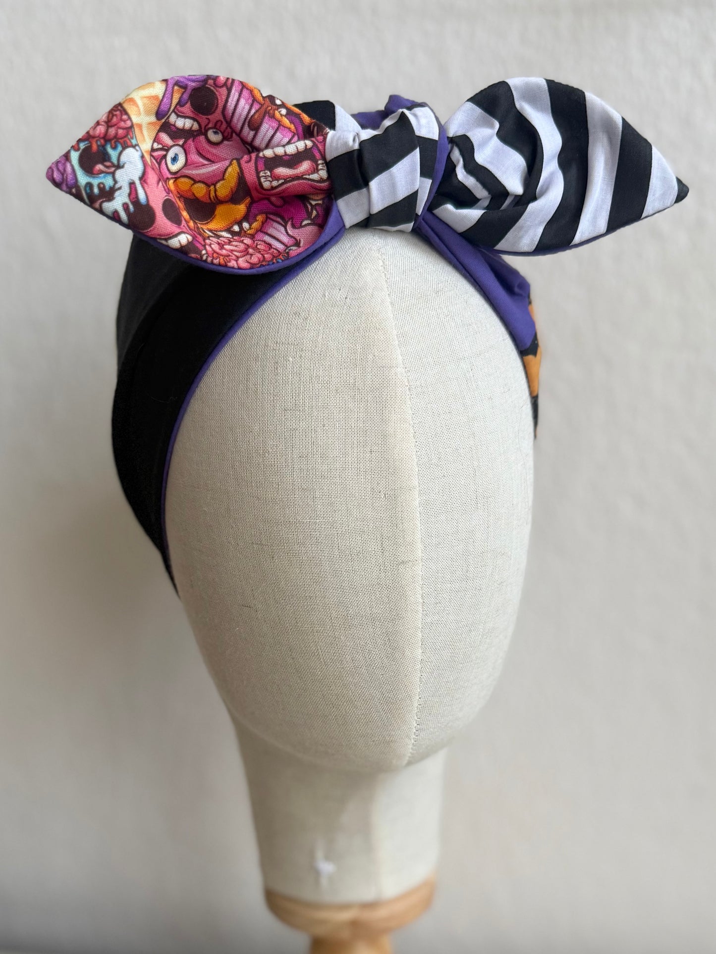 Patchwork Spooky Headscarf (self tie)