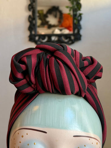 Striped vintage style headband 