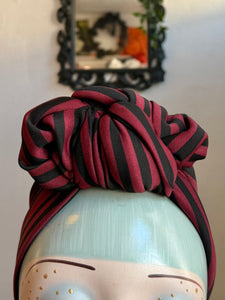 Striped vintage style headband 