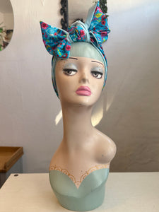 Bright skeleton Summerween print headscarf bandana 