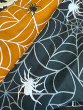 Load image into Gallery viewer, Spooky spiderweb headscarf bandana