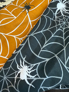 Spooky spiderweb headscarf bandana