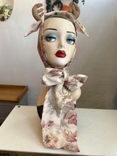 Load image into Gallery viewer, Display head with floral deer antler headband surrounded by decorative mushrooms and leaves.