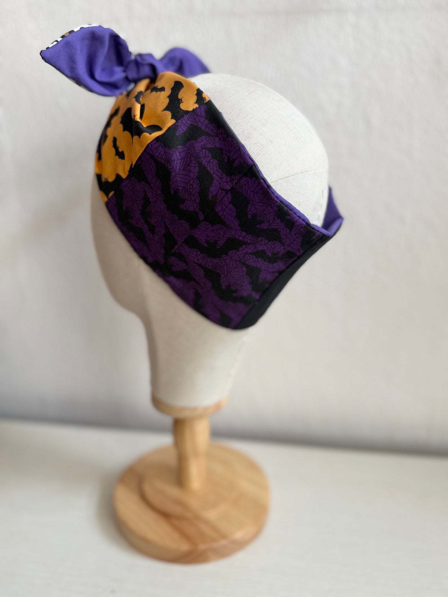 Patchwork Spooky Headscarf (self tie)