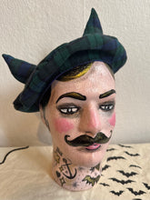 Load image into Gallery viewer, Blackwatch tartan devil beret hat