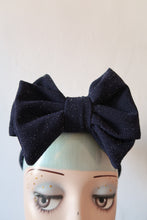 Load image into Gallery viewer, navy sparkle headband 