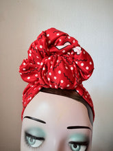 Load image into Gallery viewer, Heart print turban 