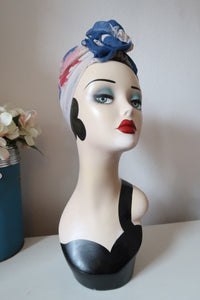 vintage scarf for 1940s turban tying  