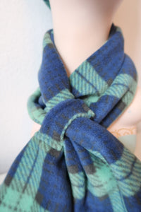 Blackwatch tartan handmade vintage scarf set 