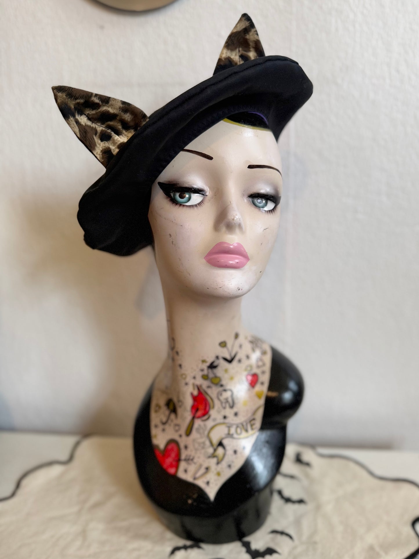 Cat ear beret hat 