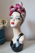 Load image into Gallery viewer, vintage scarf for 1940s turban tying  