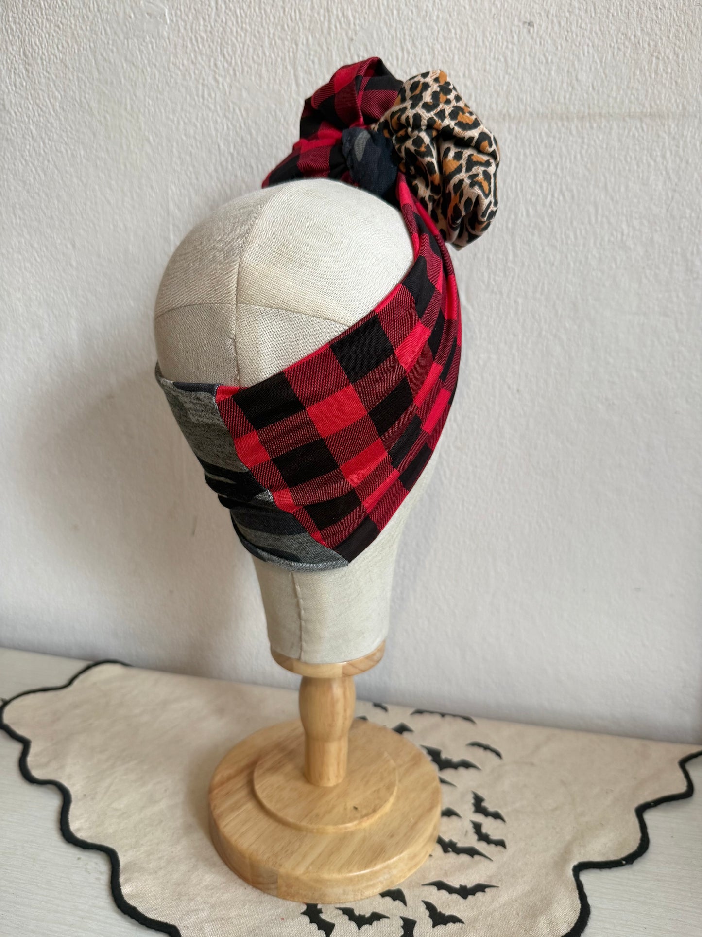 Punky Patchwork Pre-tied Headband