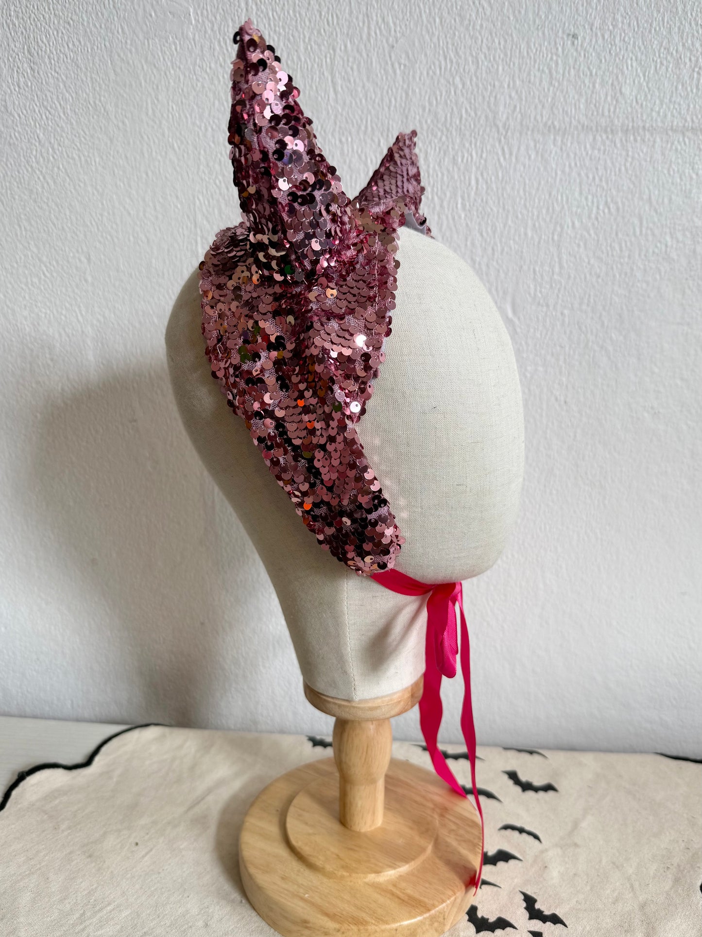Pink Sparkly Devil Headpiece