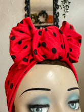 Load image into Gallery viewer, Red polka dot headband 